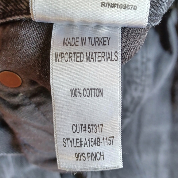 AGOLDE 90's Pinch Waist Straight Leg Jeans in Howl, Washed Black, Distressed - Picture 15 of 16